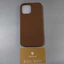 Miracase Compatible with iPhone 12 Pro Max Case, [Soft Anti-Scratch Microfiber Lining], Liquid Silicone Case Gel Rubber Shockproof Drop Protection Phone Case for 12 Pro Max, Chocolate