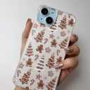 Brown Gingerbread Christmas Trees Case Compatible with iPhone 14 Plus, Cute Christmas Festival Case for iPhone 14 Plus, Cool TPU Bumper Phone Case Cover