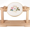 Adjustable Embroidery Hoop Stand Wooden Embroidery Hoop Holder for Beginners.