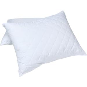Soft Touch Quilted Pillow Cover Set of 2 (King) with Real Thread Stitching