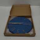 Wall Clock Battery Powered 12 inch Small Clock Analog Clock, Suitable for Home, Office, Bedroom, Kitchen, Classroom, School (Blue)
