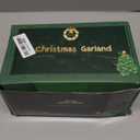 2 Pack Christmas Garland with Lights, Total 38 Feet 80 Led Battery Operated Pre-Lit Long Garland for Stairs Railing Fireplace Mantle Office Door Frame Decor Green Greenery Indoor Outdoor Decorations