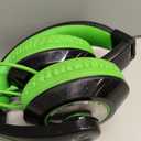 rockpapa Comfort Kids Headphones for School, Lightweight Foldable Portable Childs Boys Girls Teens Headphones Wired 3.5mm with 4.9ft Cord for Travel Airplane Tablet Phone Pad Laptop Black/Green