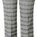 Design by Olivia Women's Dress Pants - Ultra Stretch Millennium Bootcut Work Slacks, Business Casual Office Trousers (Medium, Lt Grey / Blue 2)