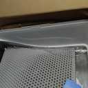 Stainless Steel Litter Box | XL Enclosed Cat Litter Boxes with Lid for Big Cats | High Sided, Anti-Urine Leakage | Non-Stick Bottom & Includes Litter Mat & Metal Scoop
