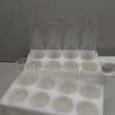 Hurricand 12 PCS Glass Candle Holders - Clear Glass Cylinder Vase for Centerpieces, Wedding Party Decoration