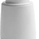 Soap Dispenser Ceramic with Easy-to-Press Pump Hand Lotion Liquid Dispenser for Shampoo Bathroom Kitchen 12 oz White (Liquid-white)