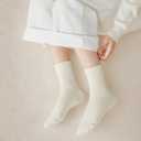 2 x J-BOX 8-10 Pairs Womens Cotton Crew Socks Thin Dress Socks for Women Above Ankle Breathable Casual Sock (White)