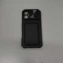 SSLOTSCASE for iPhone 17 Pro Max Case with Card Holder & Kickstand & Slide Camera Lens Cover & Camera Stand & Wallet, Military-Grade Heavy Duty Phone Case Cover for iPhone 17 Pro Max 5G 2025, Black