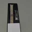 Seven-link Watch Band for Apple Watch Series 11, 10, 9, 8, 7, 6, 5, 4, 3, 2, 1 and SE 3/2/1 for Women, Dressy Stainless Steel Metal Band for Apple Watch 40mm 41mm 42mm 38mm 44mm 45mm 46mm for iWatch (Silver and Gold)