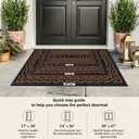 Mibao Welcome Mats for Front Door, 30" x 47" Heavy Duty Door Mats for Home Entrance Outdoor, Non-Slip Front Back Doormat for Outside Entry, Waterproof Low Profile Porch Garage Decor, Burgundy