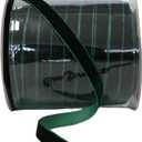 Abbaoww Forest Green Velvet Ribbon 3/8 Inch Wide 50 Yards Christmas Ribbon for Gift Wrapping Flower Bouquet Bow Making Crafts Home Decor