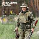 Binocular Harness Chest Pack - Lightweight Binocular Case with Rangefinder Pouch & Waterproof Rain Cover - for Hunting, Birdwatching, and Hiking