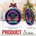 Gamer Christmas Ornaments 2025 - I Cant Hear You Im Gaming, Gamer Gifts for Men, Women, Wooden Gaming Ornament Gifts for Gamers Son, Brother, Boyfriend, Friends, Lover Video Game Gift Ideas