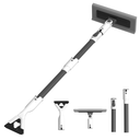 Eakertte 47.3" Ice Scrapers for Car Windshield, EVA Foam Snow Brush for Car, Heavy Duty Snow Broom & Squeegee with 180° Pivoting Head, ScratchFree Extendable Snow Pusher for Car, SUV, Truck
