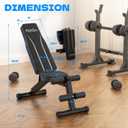 FitinOne Adjustable Folding Weight Bench for Home Gym, 660 lbs Capacity Multi-Functional Workout Bench Sturdy Durable for Full Body