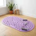 Ergonomic Silicone Foot Pressure Relief Pad with Magnetic Disc, 8-Shaped Resistance Band with Handles for Men & Women - Portable Foot Massage Mat for Home Fitness, Yoga & Daily Comfort