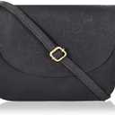 Genuine Leather Shoulder Crossbody Purse For Women with Adjustable Strap, Mobile Pocket & Outside & Inside Zipper