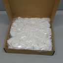 IPOPU 100 Pcs Artificial Rose Flower Heads Real Looking White Foam Fake Roses for DIY Wedding Baby Shower Centerpieces Arrangements Party Tables Home Decorations (White 1, Stemless)