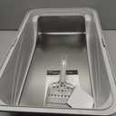 Stainless Steel XL Cat Litter Box, High‑Sides Anti‑Spill Metal Litter Pan | Prevents Urine Leakage Includes Scoop Durable & Sturdy Odor-Resistant