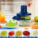 Electric Grape Peeler & Garlic Peeler Machine - Automatic Skin Remover for Cherry Tomatoes & Small Fruits - Portable Rechargeable Small Fruit Peeler Machine for Salads, Baby Food and Kitchen Gadgets