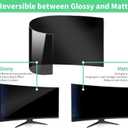 32 Inch Curved Computer Privacy Screen Filter for 16:9 Widescreen Computer Screen Protector Computer Screen Privacy Shield Anti Glare and Blue Light