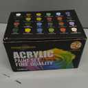 Acrylic Paint Set, 24 Color Acrylic Paint Rich Pigments&Water Proof for Artists Adults on Canvas Rocks Ceramic Fabric Wood Paints