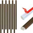 Tilingview 10-Pack Peel and Stick Tile Trim for Backsplash – 12" Self-Adhesive PVC Molding Edge, Decorative Pencil Tile Edging for Walls (Bronzer)