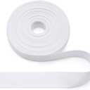 SEMINI 100% Natural Cotton White Tape 10 Yards 3/4'' Plain Weave Webbing Ribbon for Edge Binding Sewing Dressmaking Craft (Plain White, 3/4'' 10yards)