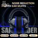 SAFEBUILDER Ear Muffs Noise Reduction SNR 33dB Adjustable Lightweight Safety Earmuffs Sound Proof Noise Cancelling ANSI