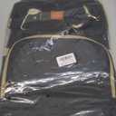 Diaper Bag Backpack with Changing Pad Pacifier Case, Baby Bag for Boy Girl Toddler - Large,Stylish, Waterproof Travel Quilted Diaper Bag for Mom - Baby Shower Gifts, Black