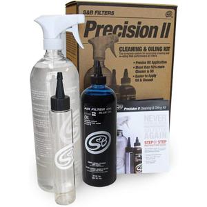 S&B Filters 88-0009 Precision II Cleaning & Oil Kit (Blue Oil)