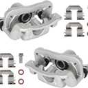 KUSATEC 19B6283 19B6282 Rear Disc Brake Caliper with Bracket fit for Kia Soul 2010-2013; Both Left and Right side
