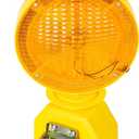 Solar Flashing Traffic Lights Solar Warning Lights Industrial Warning Traffic Safety Barricade Signal Flashing  Sided Visibility LED (Amber)
