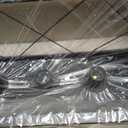 31.5" Black Farmhouse Rustic Flush Mount Ceiling Light