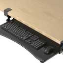 suptek Keyboard Tray Under Desk Pull Out with C Clamp Mount, Computer Keyboard & Mouse Tray, 25.6 (30 Including Clamps) x 11.8 inch Slide-Out Platform Computer Drawer for Typing, Black, DSF1