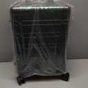 All Aluminum 20 Inch Check In Luggage Hard Shell Suitcases with Spinner Wheels and TSA Lock, Checked Medium Suitcase (Dark Green)