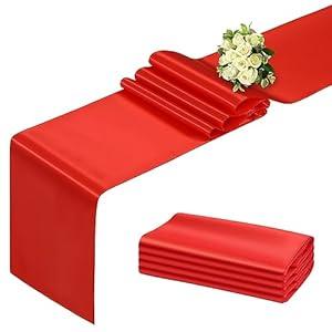 BDDC Blue Table Runner 12x108 Inch - 4 Pack Satin Table Runners, Smooth Table Runner for Party Wedding Banquets Birthday