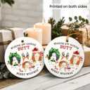 5 x Corgi Dog Christmas Ornaments 2025, Double Sided Ceramic Ornament for Christmas Decorations, Christmas Corgi Gifts for Dog Lovers, Animal Lovers Gift Ideas for Friends Family, Cute Xmas Dogs Decor