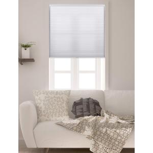 Arlo Blinds Single Cell Light Filtering Cordless Cellular Shades, Color: Pure White, Size: 34" W x 60" H