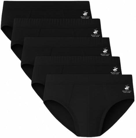 Beverly Hills Polo Club mens Men's 4 Pack Low Rise Brief XXL