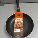 IMUSA 8in Bistro Aluminum Nonstick Fry Pan with Cool Touch Handle, Small Skillet for Eggs, Omelets, Sauteing, and Everyday Cooking, Black