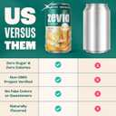 Zevia Zero Sugar Soda, Cream Soda, 12 oz Cans (24-Pack) Naturally Sweetened, Non-GMO Project Verified, Gluten-Free, Vegan (EXP 10/08/27)