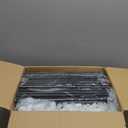 Calmootey Portable Closet Organizers, Clothing Storage, Wardrobe with 6 Shelves and Hanging Rod, Non-Woven Fabric Cover with 4 Side Pockets, Brown