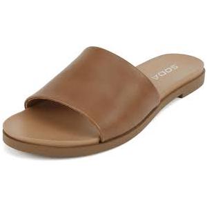 Soda Shoes Women Flip Flops Basic Plain Slides 6.5