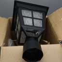 Kemeco ST4311AQ LED Cast Aluminum Solar Post Light Fixture with 3-Inch Fitter Base for Outdoor Garden Post Pole Mount (Black, Lamp)