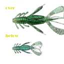 Soft Plastic Fishing Lures,Worm for Bass,Soft Bait,16 Pieces in 8 Colors