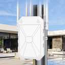 AX1800 Outdoor WiFi 6 Extender, High Power Outdoor WiFi Extender Signal Booster, Long Range Outdoor WiFi Access Point, IP67 Weatherproof, PoE Power Supply, for Starlink, Cameras, Patio, Camping,RV