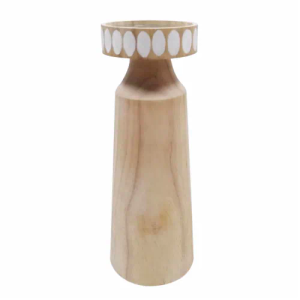 HD 10IN Wood Candle Holder
