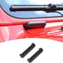 for Jeep JL Windshield Hinge Trim Cover for Jeep Wrangler JL JLU Gladiator JT 2018-Present Matte Black Exterior Accessories 2pcs